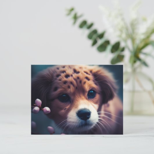 Chien Gepard Postkarte (Stehend Vorderseite)