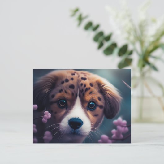 Chien Gepard Postkarte (Stehend Vorderseite)