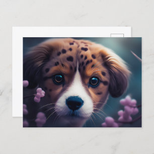 Chien Gepard Postkarte
