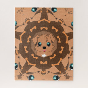 Chien kawaii puzzle