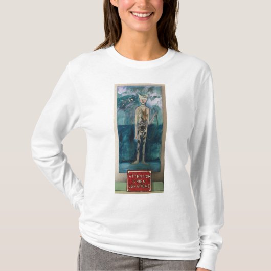 Chien-Lunatic-Warnung T-Shirt (Vorderseite)