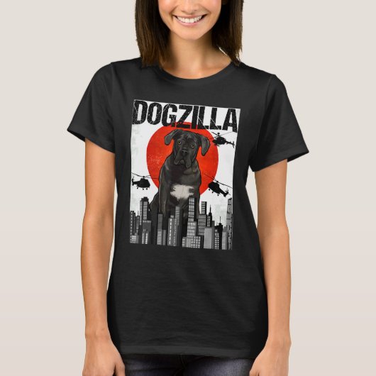 Chienzilla Dogzilla Japanese Cane Corso T-Shirt (Vorderseite)