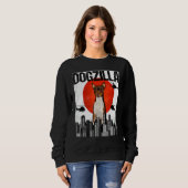 Chienzilla Dogzilla Japanese Fox Toy Terrier Sweatshirt (Vorne ganz)
