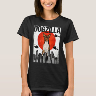 Chienzilla Dogzilla Japanese Fox Toy Terrier T-Shirt
