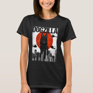 Chienzilla Dogzilla Japanisch Schipperke T-Shirt