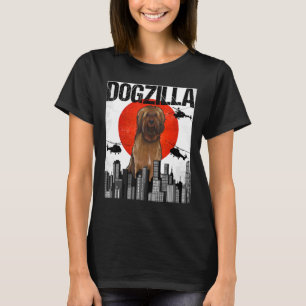 Chienzilla Dogzilla Japanischer Hirte von Brie T-Shirt