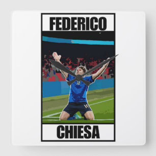 Chiesa Quadratische Wanduhr