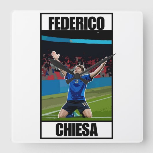 Chiesa Quadratische Wanduhr (Vorderseite)