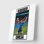 Chiesa Quadratische Wanduhr (Winkel)