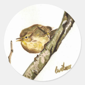 Chiffchaff Abzeichen Runder Aufkleber