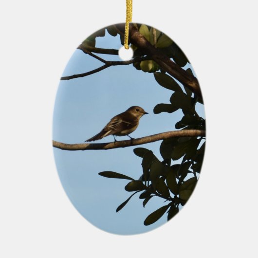 Chiffchaff Keramik Ornament (Vorne)
