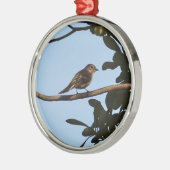 Chiffchaff Silbernes Ornament (Links)
