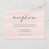 Chiffon Watercolor Empfang Card | Blüte Begleitkarte (Vorderseite)