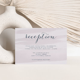 Chiffon Watercolor Empfang Card | Gray Lilac Einladung