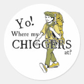 Chiggers Runder Aufkleber (Vorderseite)