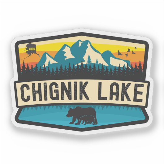 Chignik Lake, Alaska Aufkleber (Vorderseite)