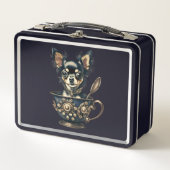 Chihauhau Puppy Steam Punk Lunch Box (Vorderseite)