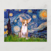 Chihuahua 1 - Starry Night Postkarte (Vorderseite)
