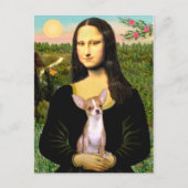 Chihuahua 1b - Mona Lisa Postkarte (Vorderseite)