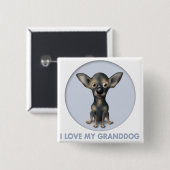 Chihuahua 2 Granddog Button (Vorne & Hinten)