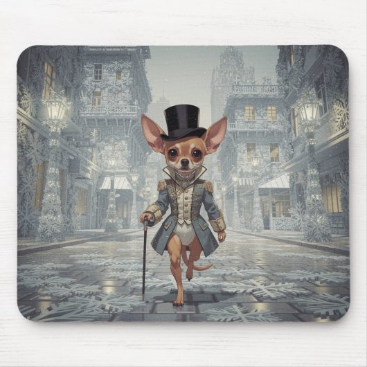 Chihuahua About Town In Paris Mousepad (Vorne)
