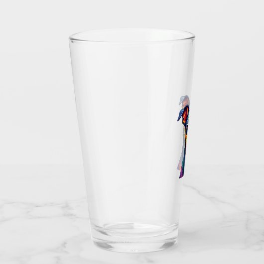 Chihuahua  Abstract Painting  Colour  Cute Dog (1) Glas (Rechts)