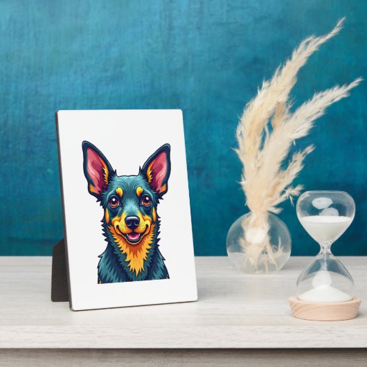 Chihuahua  Abstract Painting  Colour  Cute Dog (2) Fotoplatte (Seite)