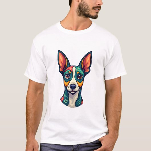 Chihuahua Abstract Painting Colour Cute Dog (7) T-Shirt (Vorderseite)