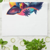 Chihuahua Abstract Painting Colour Cute Dog Cop Geschirrtuch (Gefaltet)