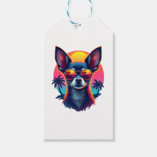 Chihuahua Abstrakte Malerei Farbe Niedlicher Hund Geschenkanhänger