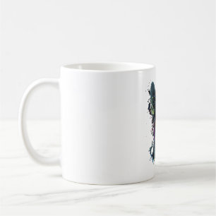 Chihuahua Abstrakte Malerei Farbe Niedlicher Hund Kaffeetasse