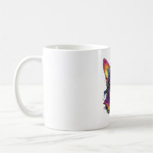 Chihuahua Abstrakte Malerei Farbe Niedlicher Hund Kaffeetasse