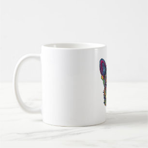 Chihuahua Abstrakte Malerei Farbe Niedlicher Hund Kaffeetasse