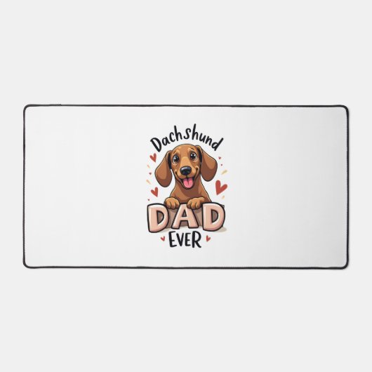 Chihuahua Abstrakte Malerei Farbe Niedlicher Hund Schreibtischunterlage (Vorderseite)