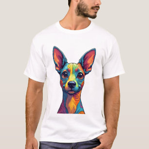 Chihuahua  Abstrakte Malerei  Farbe  Süßer Hund (5 T-Shirt