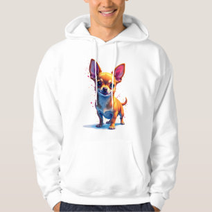 Chihuahua Abstrakte Malerei Farbe Süßer Hund Co Hoodie
