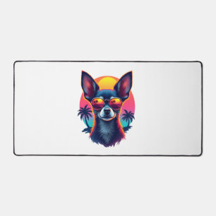 Chihuahua Abstrakte Malerei Farbe Süßer Hund Co Schreibtischunterlage