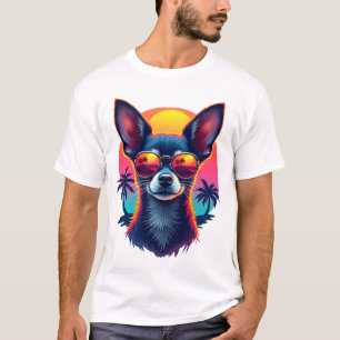 Chihuahua  Abstrakte Malerei  Farbe  Süßer Hund Co T-Shirt
