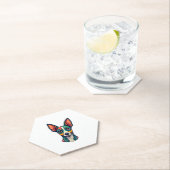 Chihuahua Abstrakte Malerfarbe Niedlicher Hund (7) Untersetzer (Vor Ort)