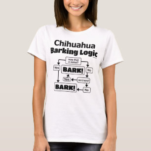 Chihuahua-Abstreifenlogik T-Shirt
