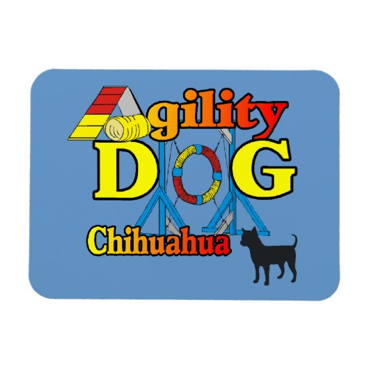 Chihuahua-Agility Magnet (Horizontal)