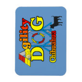 Chihuahua-Agility Magnet (Vertikal)