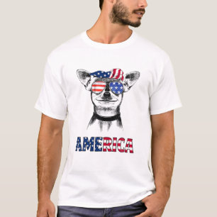 Chihuahua America American Flag Chihuahua Eigentüm T-Shirt