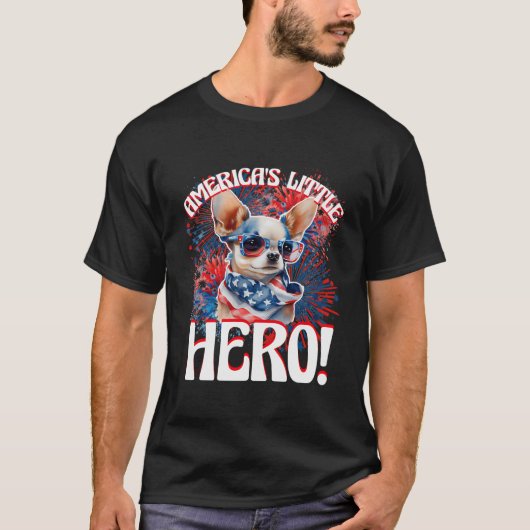 Chihuahua Amerikas kleiner Held, Stolz Chihuahua P T-Shirt (Vorderseite)