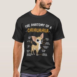 Chihuahua Anatomie für Hundefreunde T-Shirt