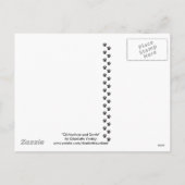 "Chihuahua and Santa" Hundescharte Postkarte (Rückseite)