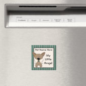 Chihuahua Angel Dogs Memory Keepake Name Geschenk Magnet (In Situ (Geschirrspüler))