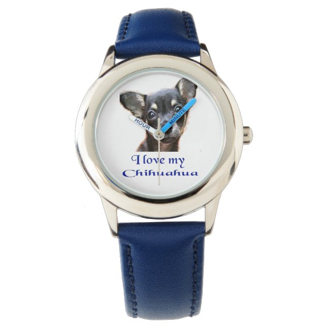 Chihuahua Armbanduhr (Vorderseite)