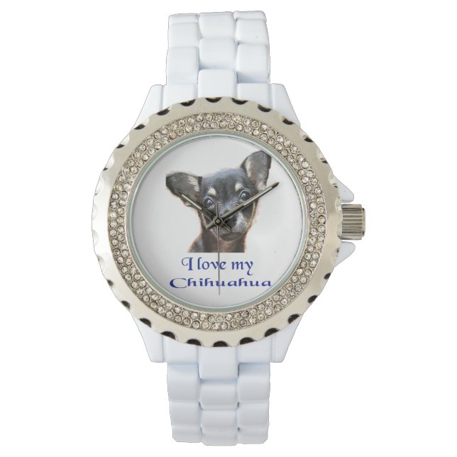 Chihuahua Armbanduhr (Vorderseite)
