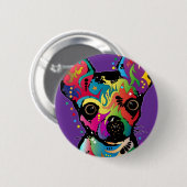 Chihuahua Art Button (Vorne & Hinten)